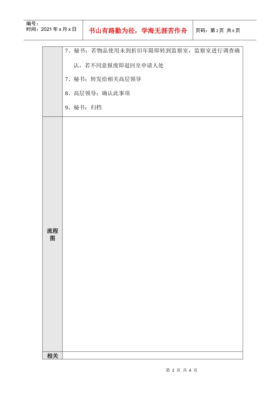 行政流程08—固定资产报废变现_第2页