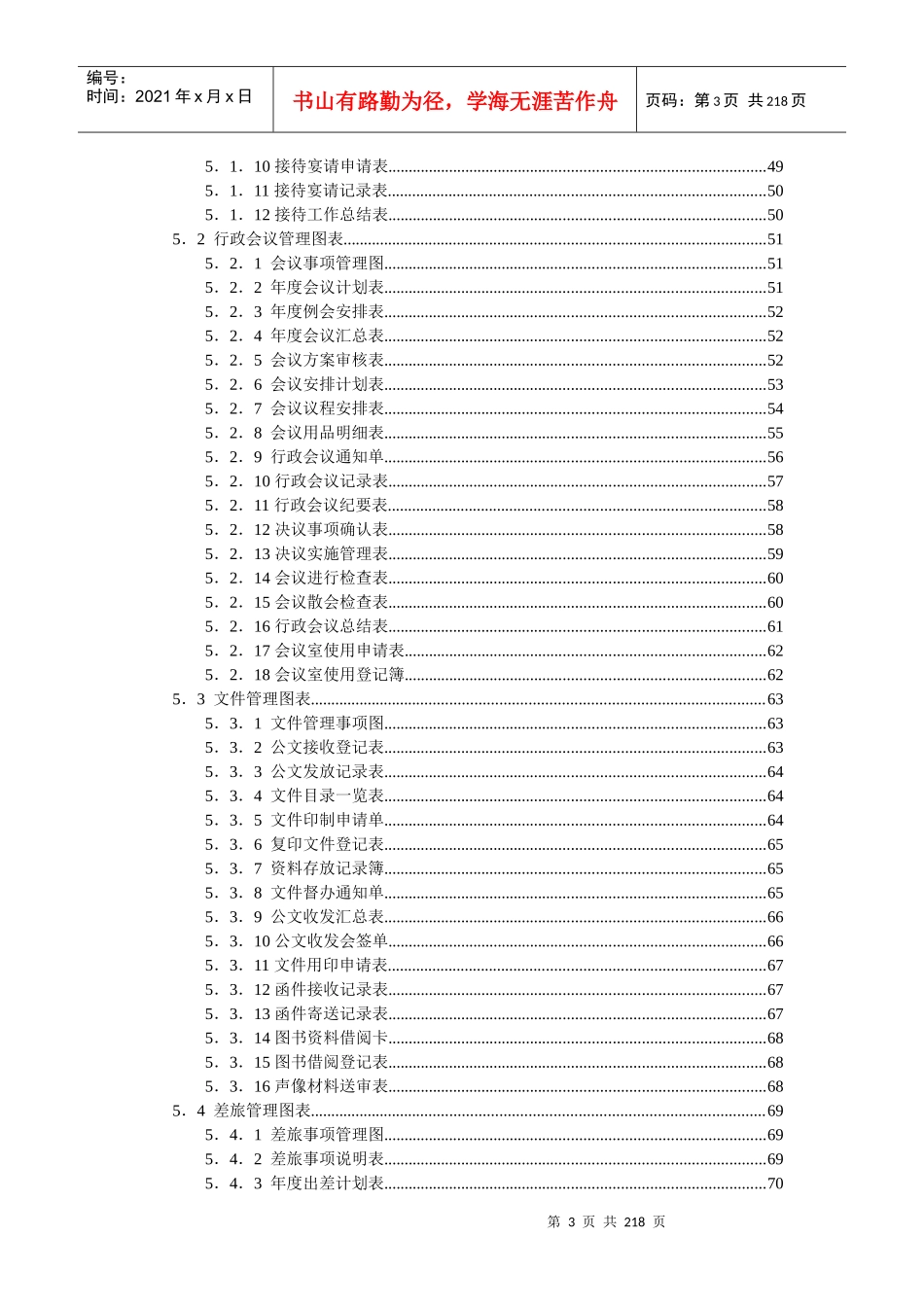 行政办公管理工具大全(DOCX 172页)_第3页