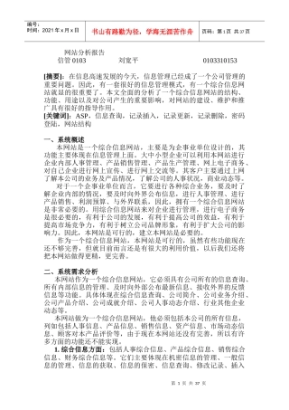 网站分析报告(doc 38页)