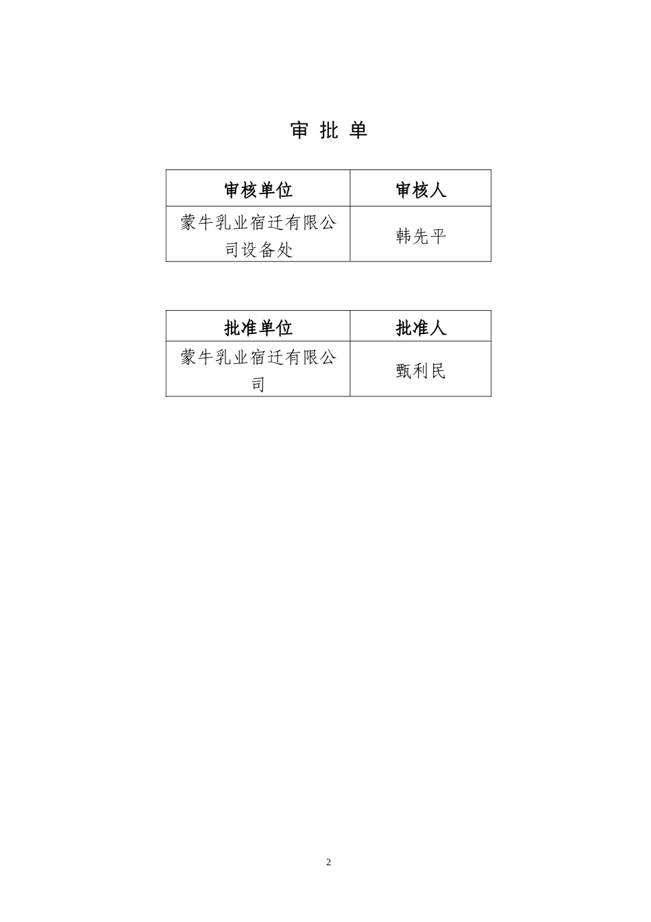 蒙牛乳业宿迁有限公司危险作业管理制度汇编_第2页