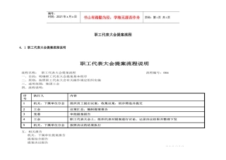 职工代表大会提案流程