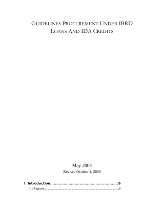 英文版世界银行采购指南