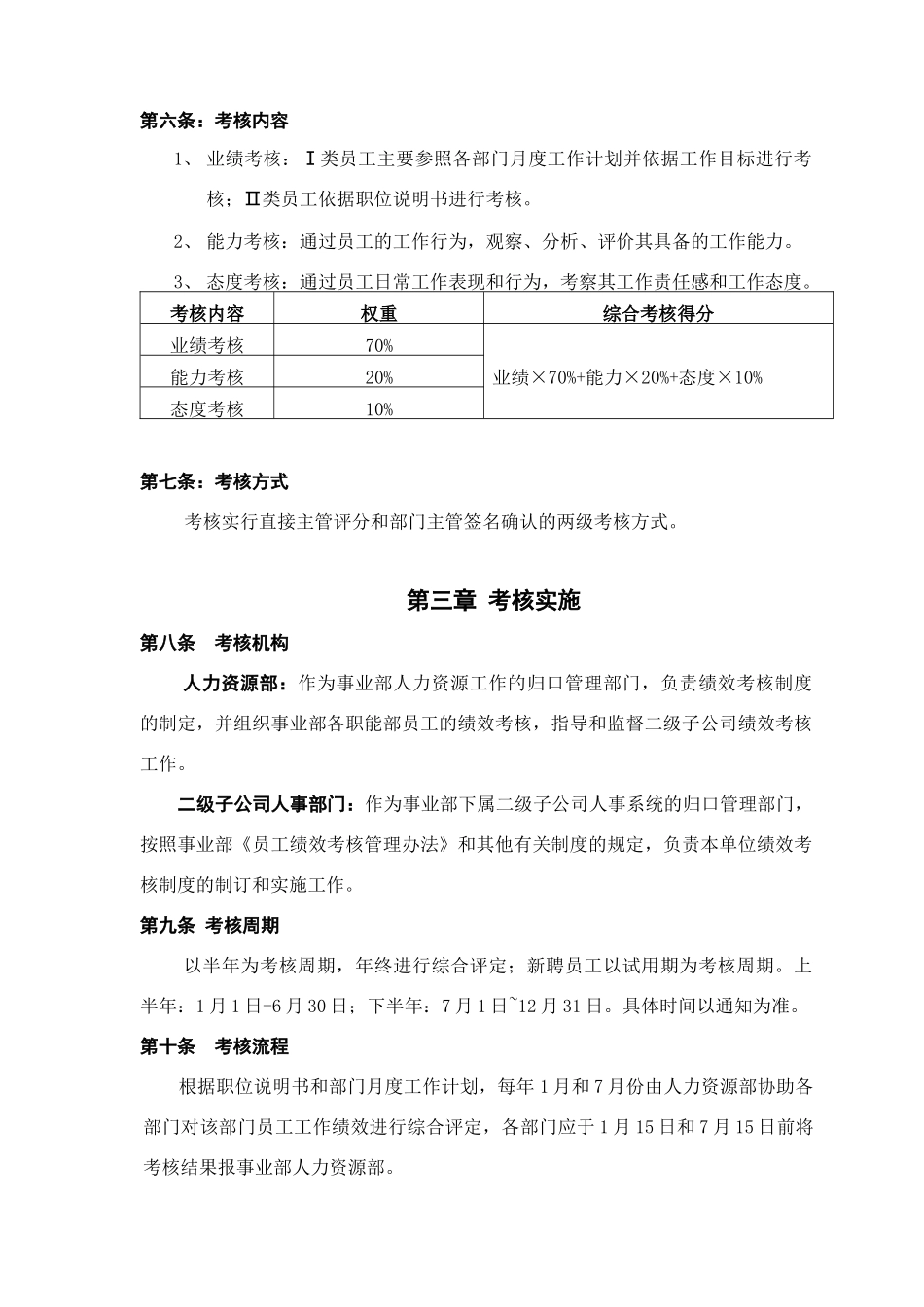 美的空调事业部员工绩效考核管理办法_第2页