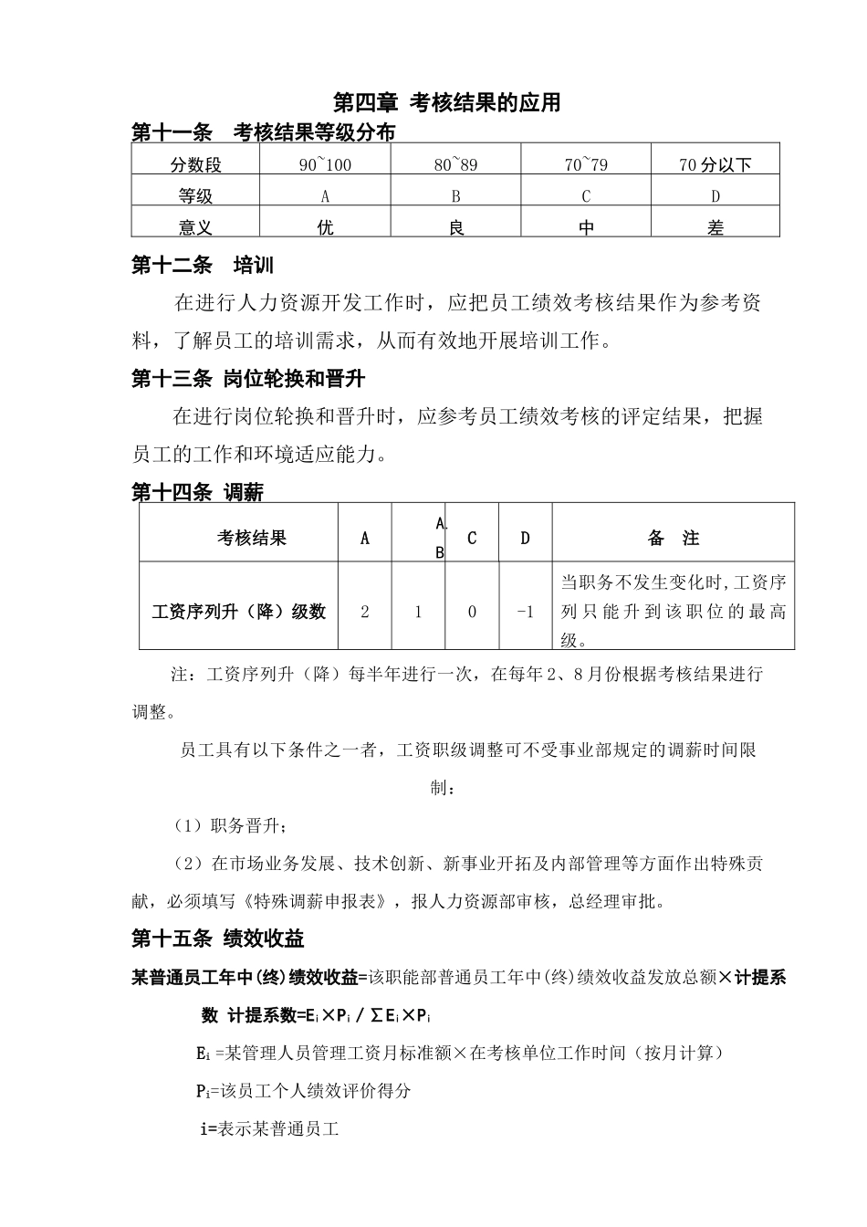 美的空调事业部员工绩效考核管理办法_第3页