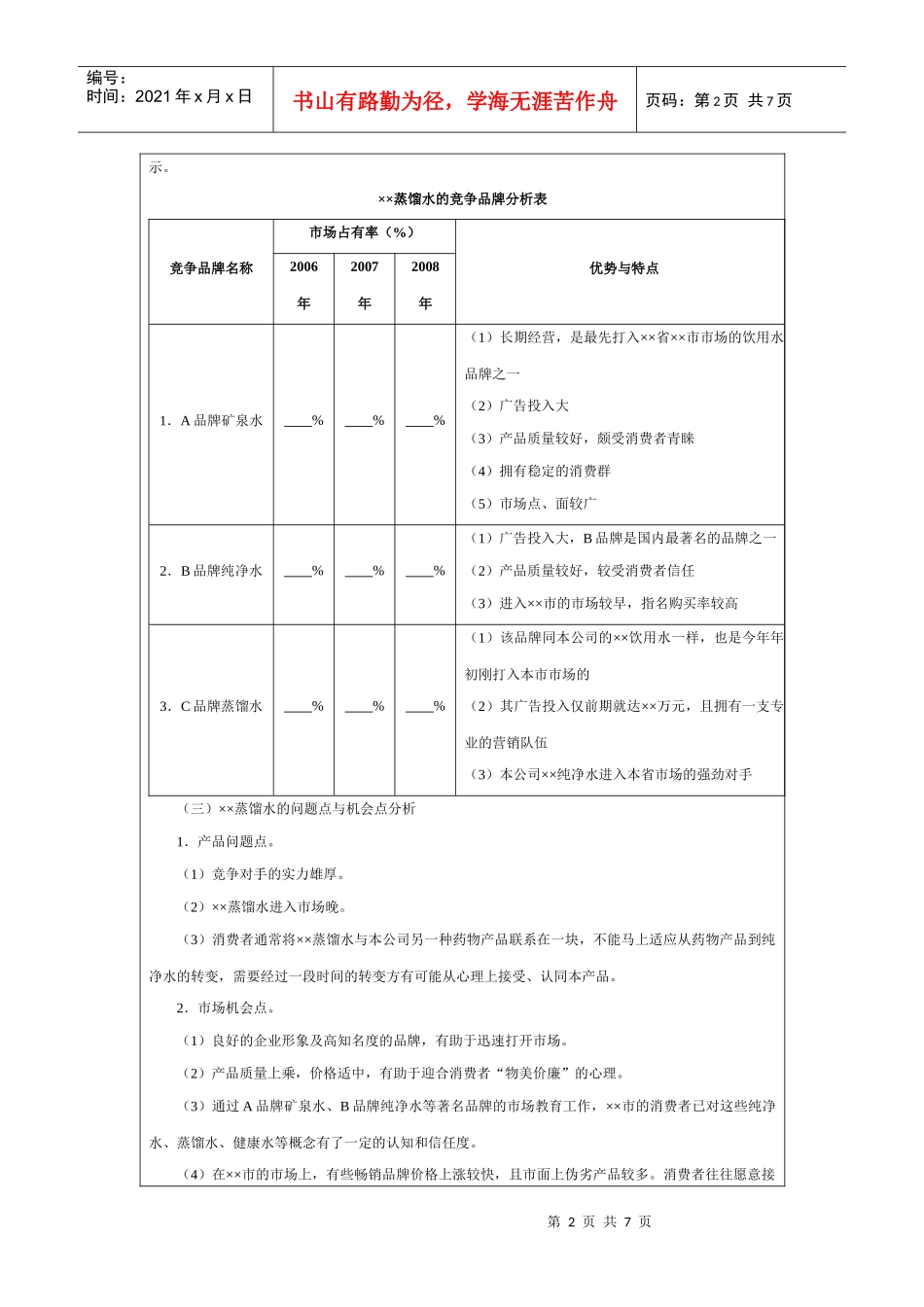蒸馏水广告策划书_第2页