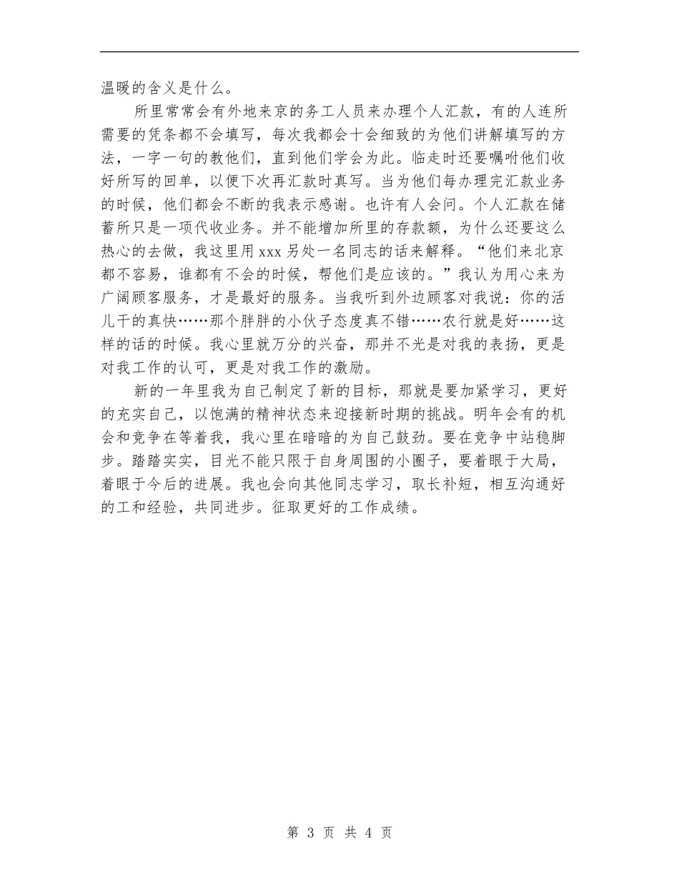 2024年农业银行年终个人工作总结范文_第3页