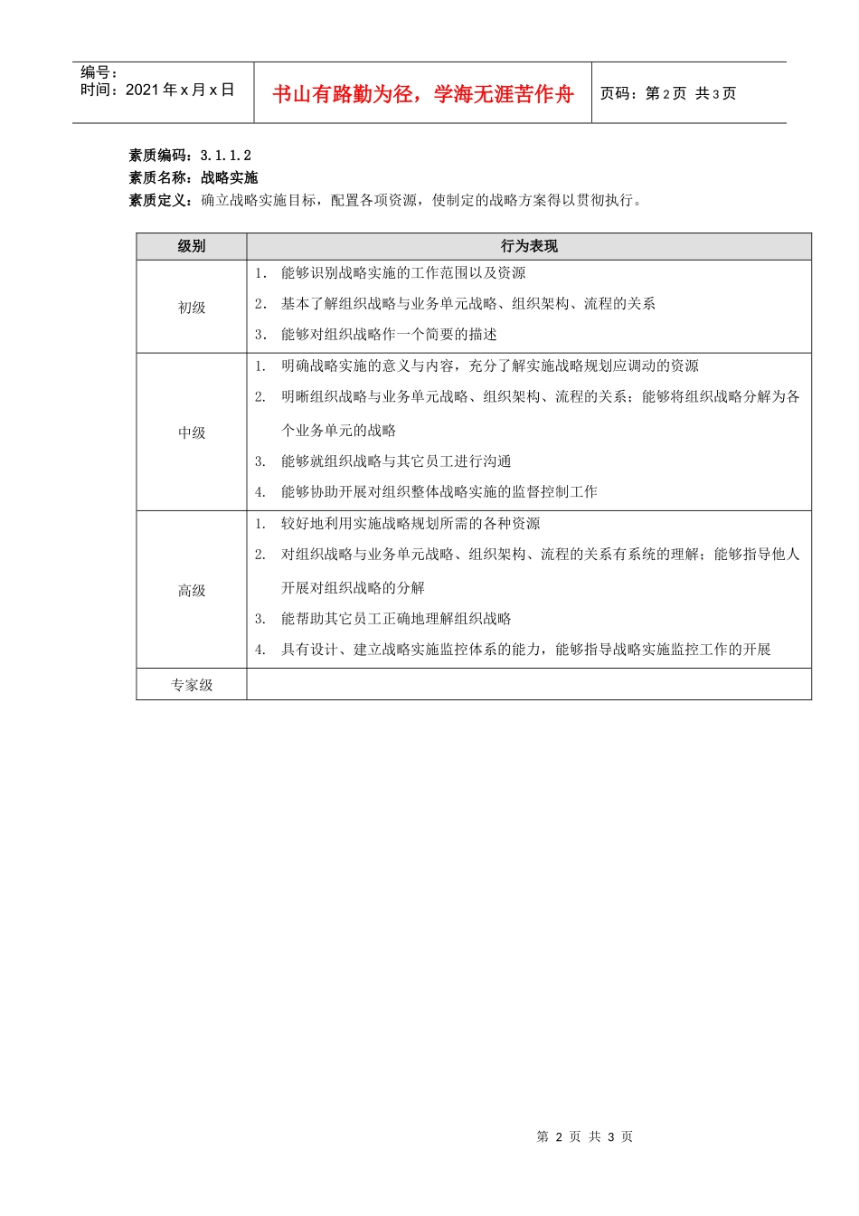 苏州供电公司能力素质(战略规划)模型_第2页