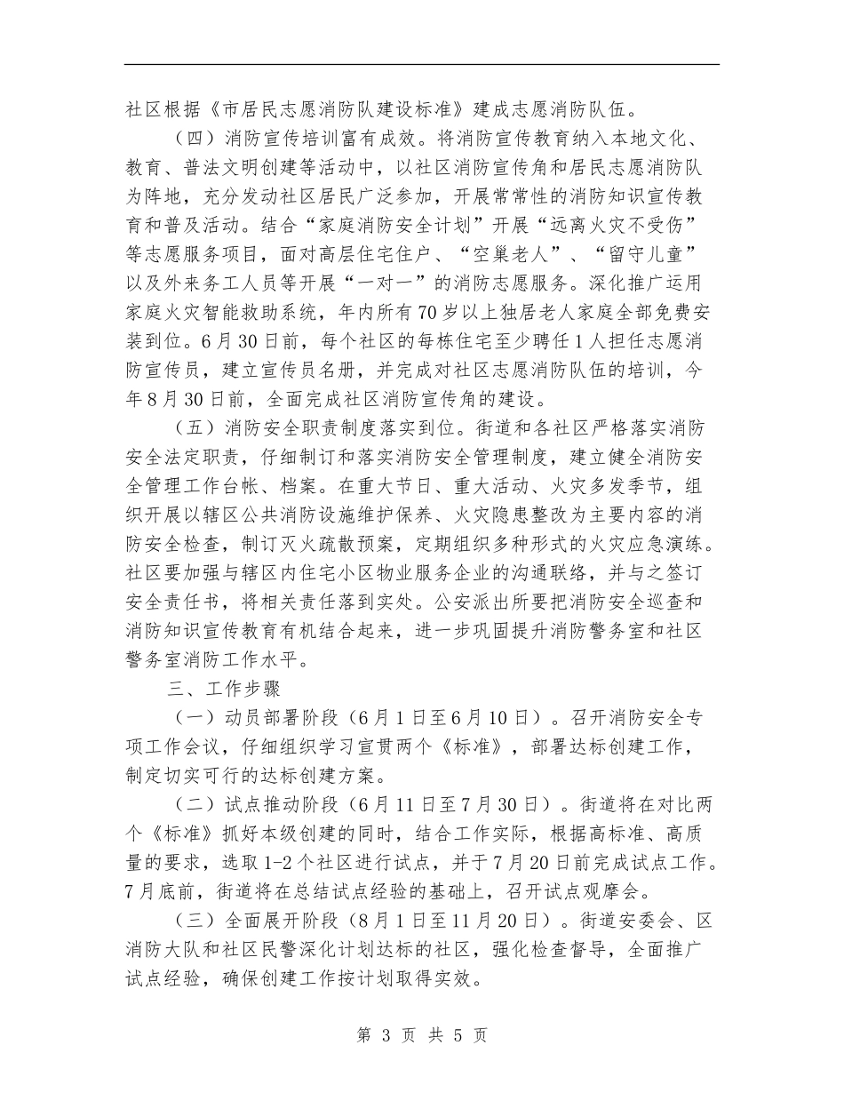 社区消防安全达标活动通知_第3页