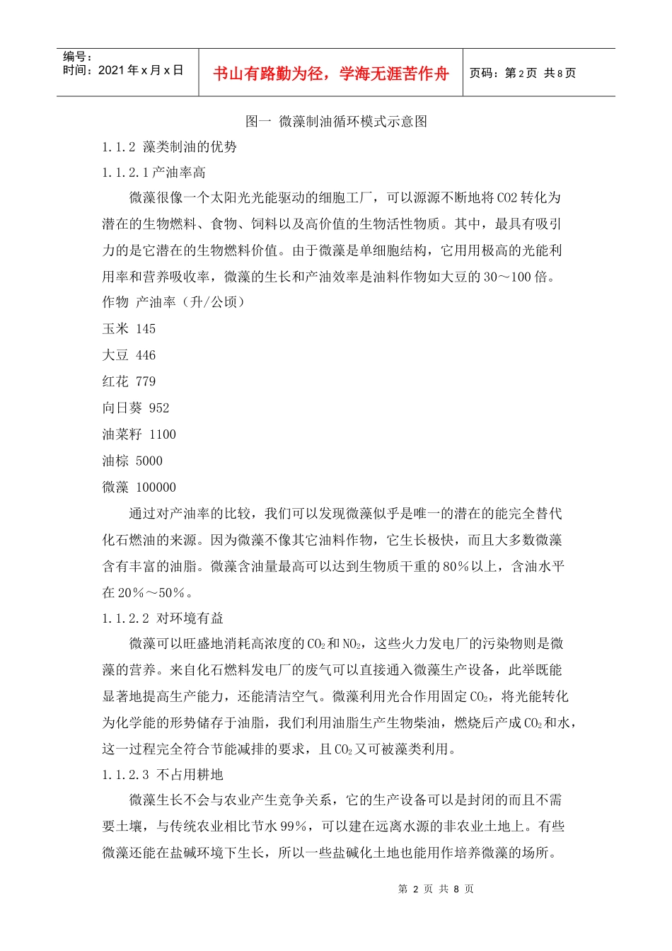 藻类吸收二氧化碳制油发电可行性研究_第2页