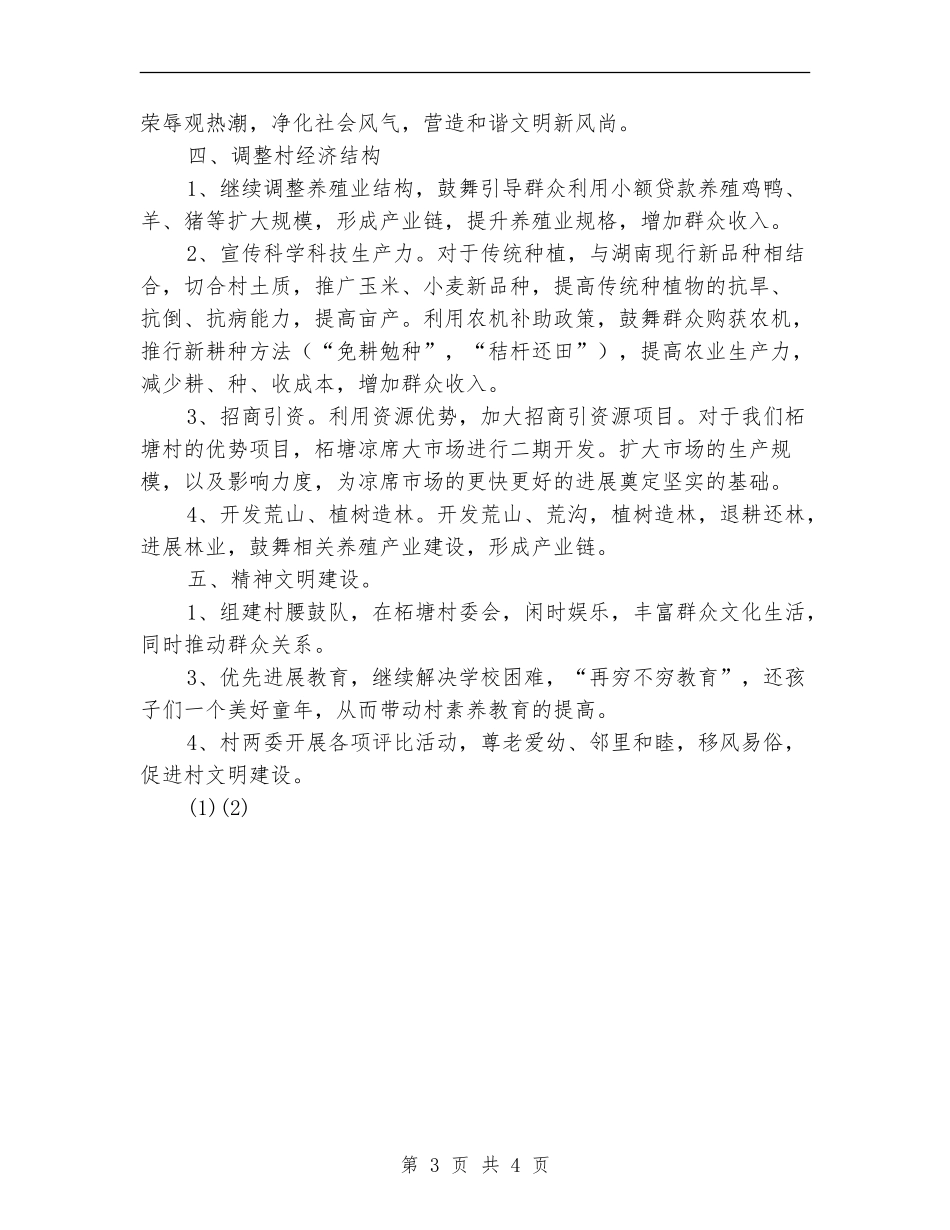 2024年村委会工作计划_第3页