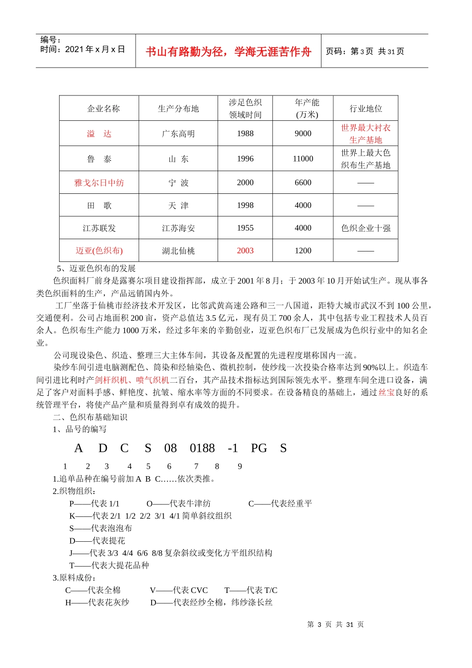色织布生产流程介绍_第3页