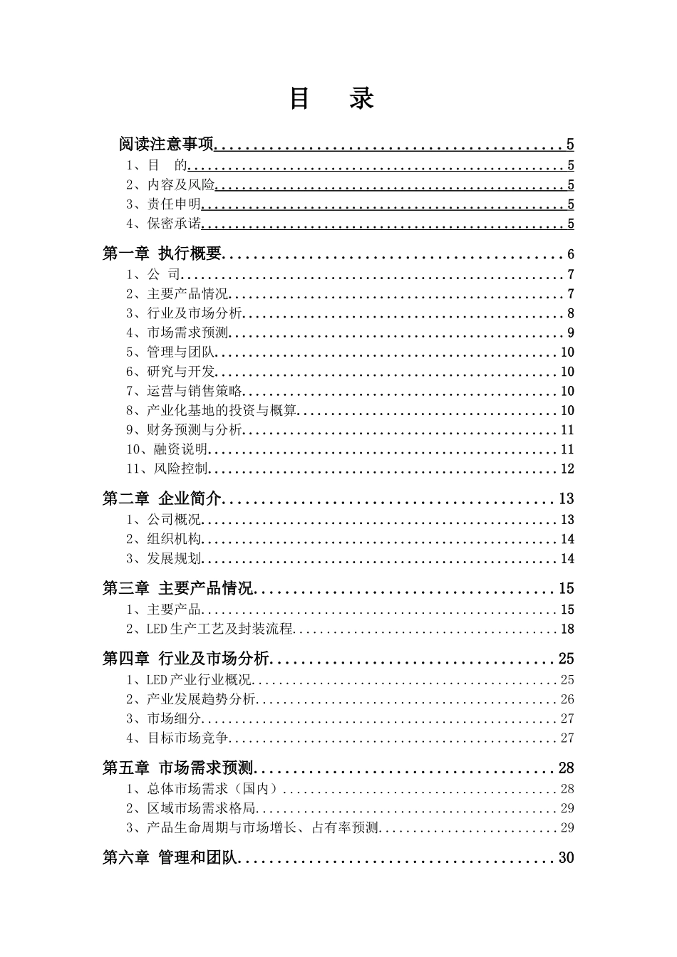 莱伊得LED项目融资商业计划书XXXX_第2页