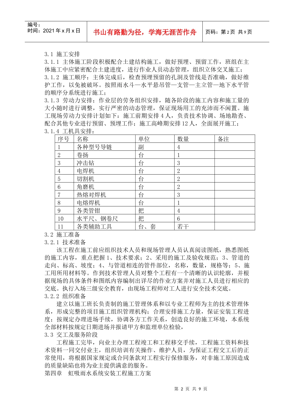 虹吸雨水系统 施工组织设计_第2页