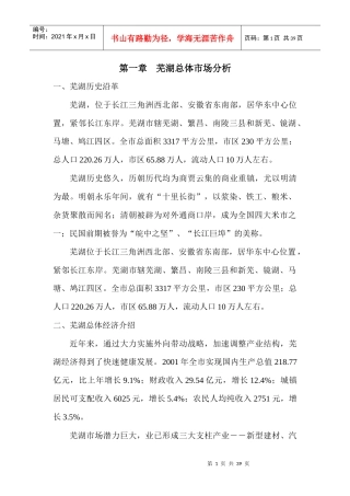 芜湖策划提案(1)