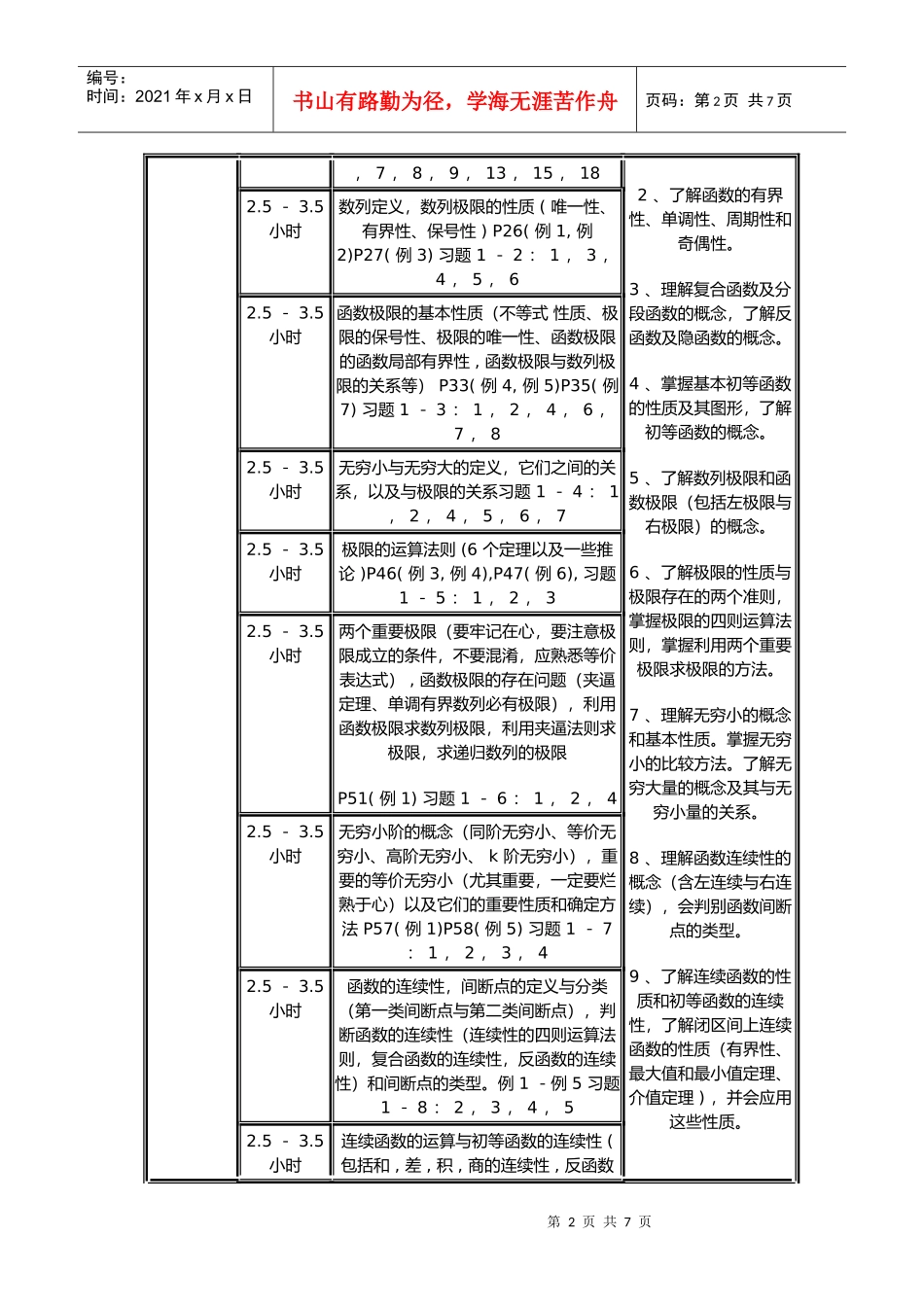 考研高等数学年度复习具体时间规划_第2页