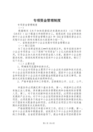 专项资金管理规章制度  (2)