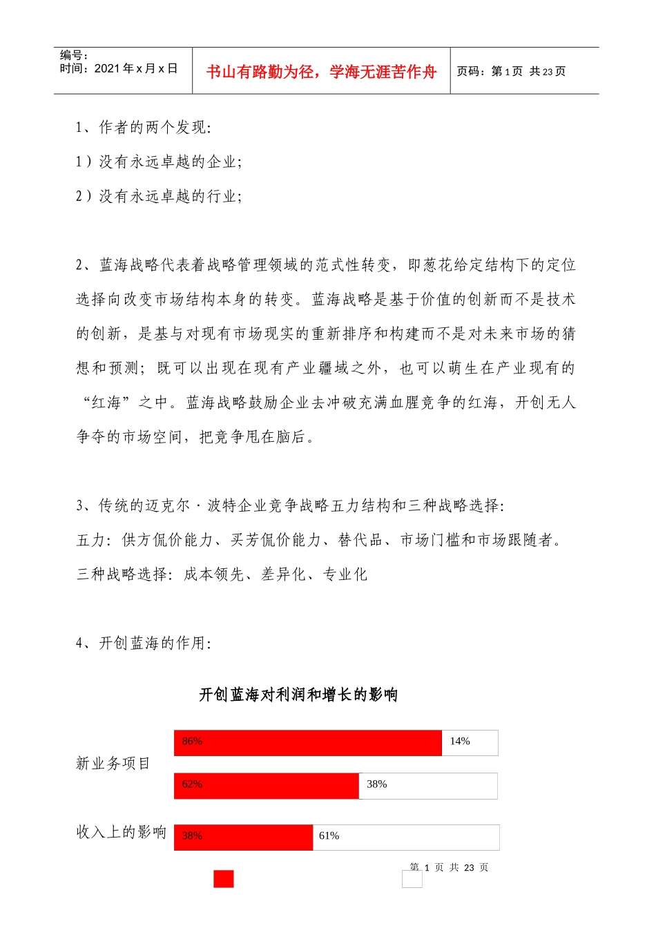 蓝海战略概要_第1页