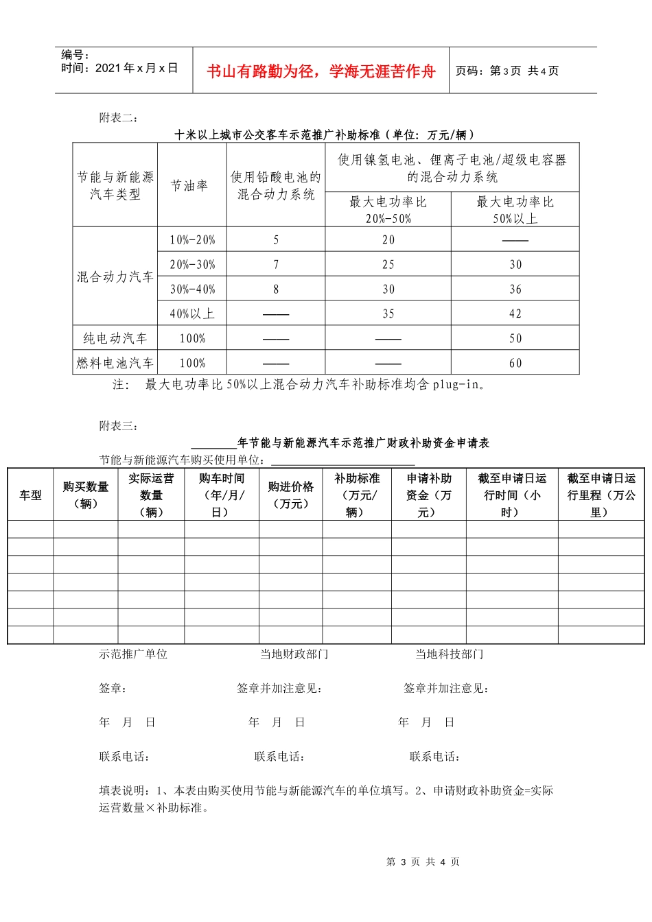 节能与新能源汽车示范推广财政补助资金管理暂行办法-河北省_第3页