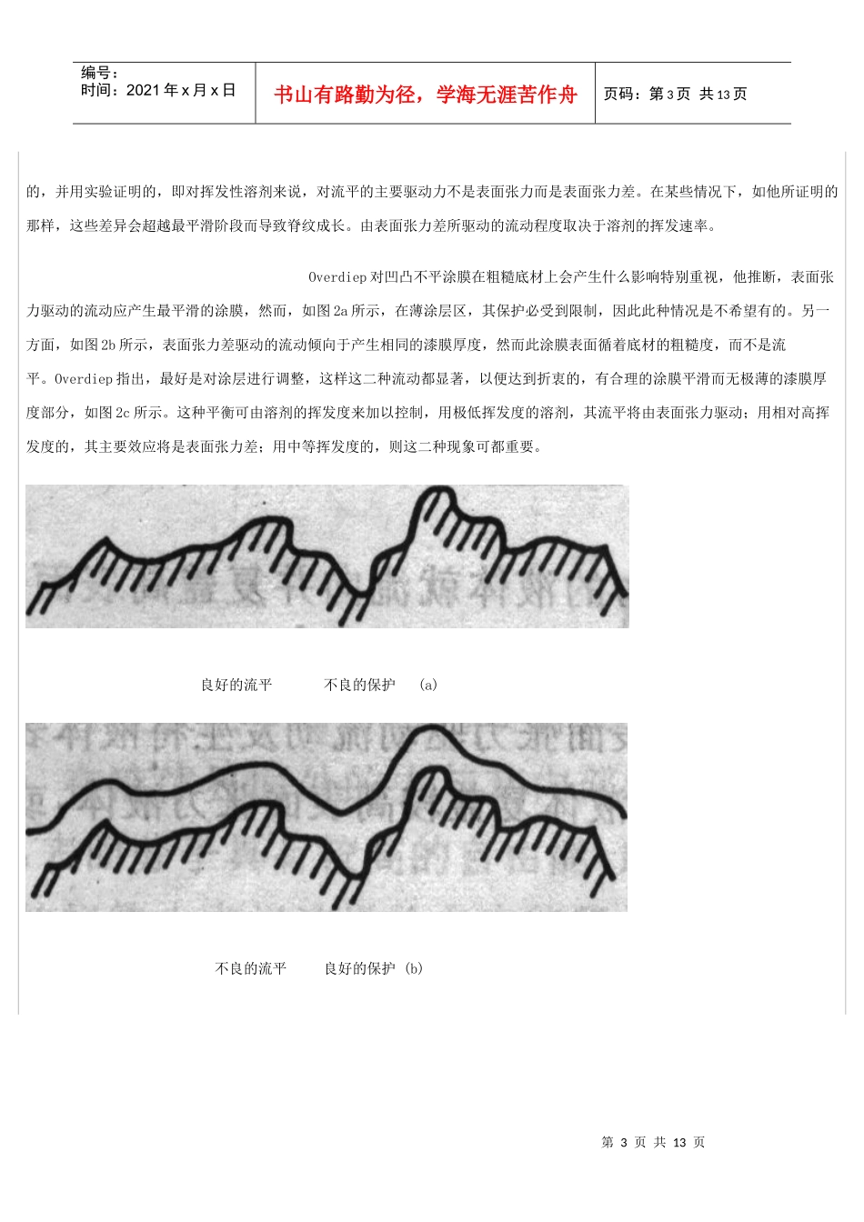表面张力作用在涂料在施工中的缺陷分析及消除措施_第3页