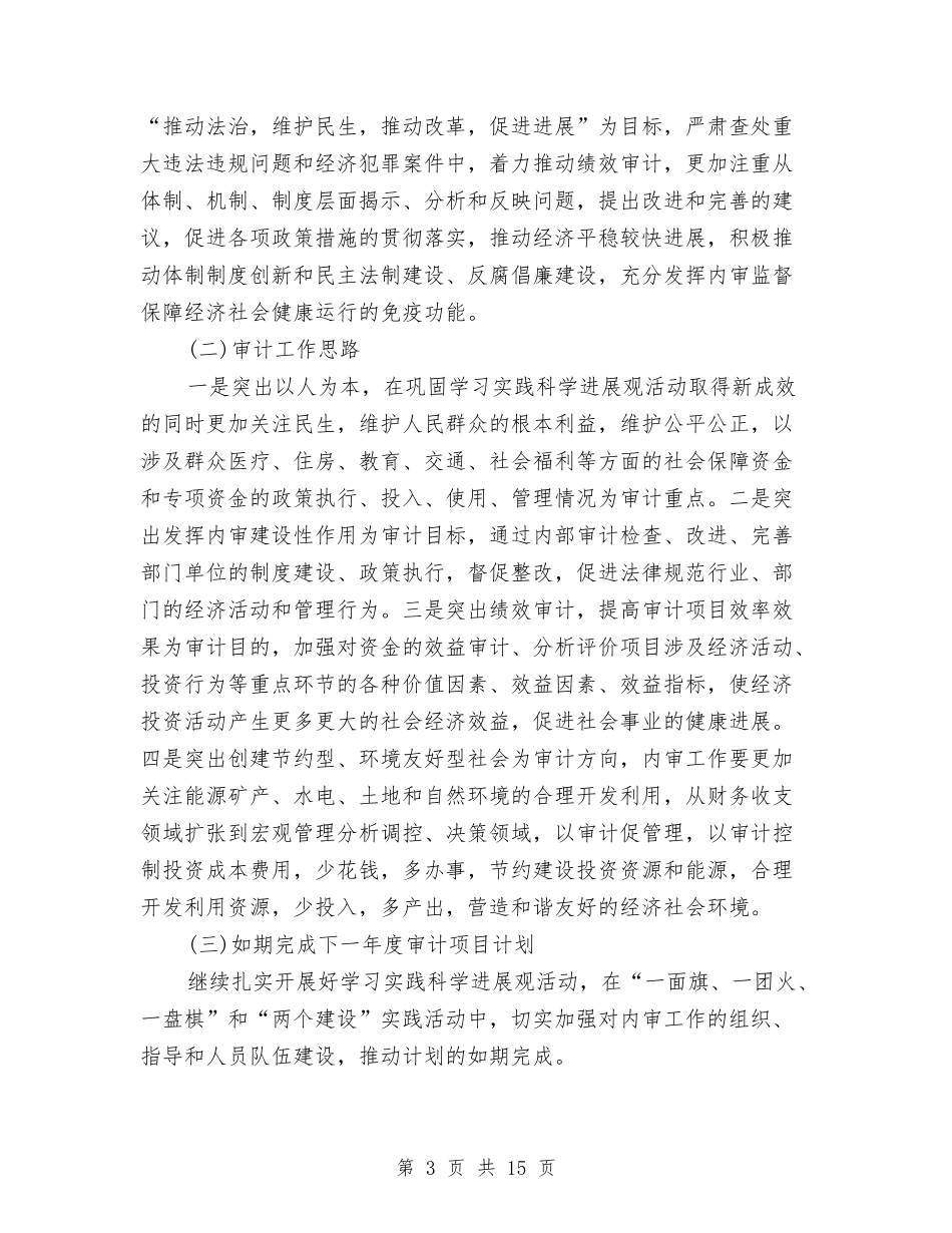 2024审计局年度工作总结与2024审计局年度总结范文汇编_第3页