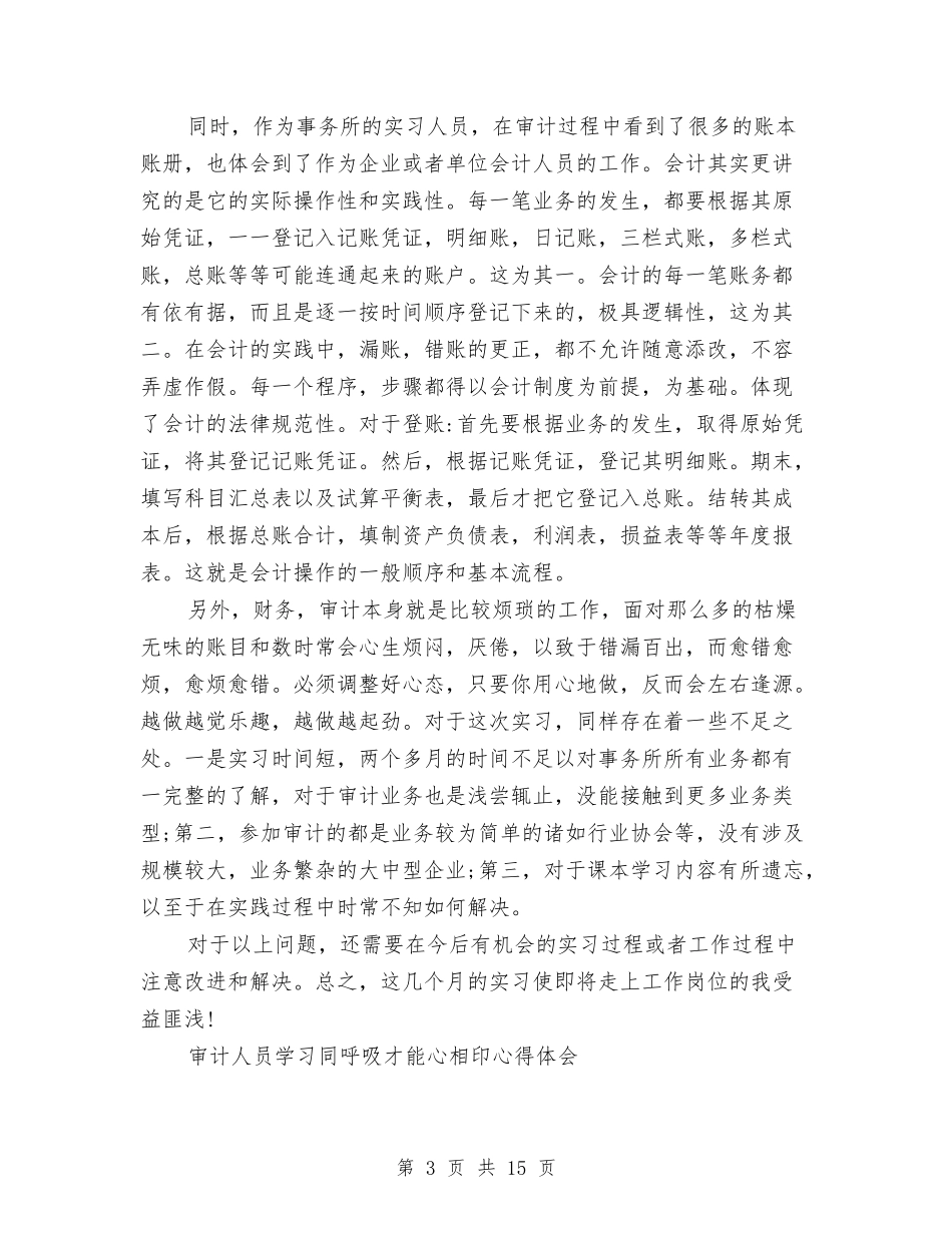 2024审计心得体会与2024宣传工作方案4篇汇编_第3页