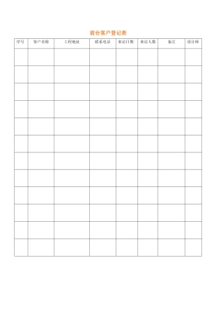 装饰公司内部表格大全(PDF43页)