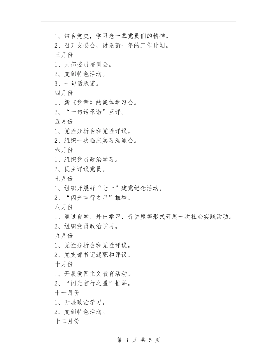 2024学生第九党支部工作计划_第3页