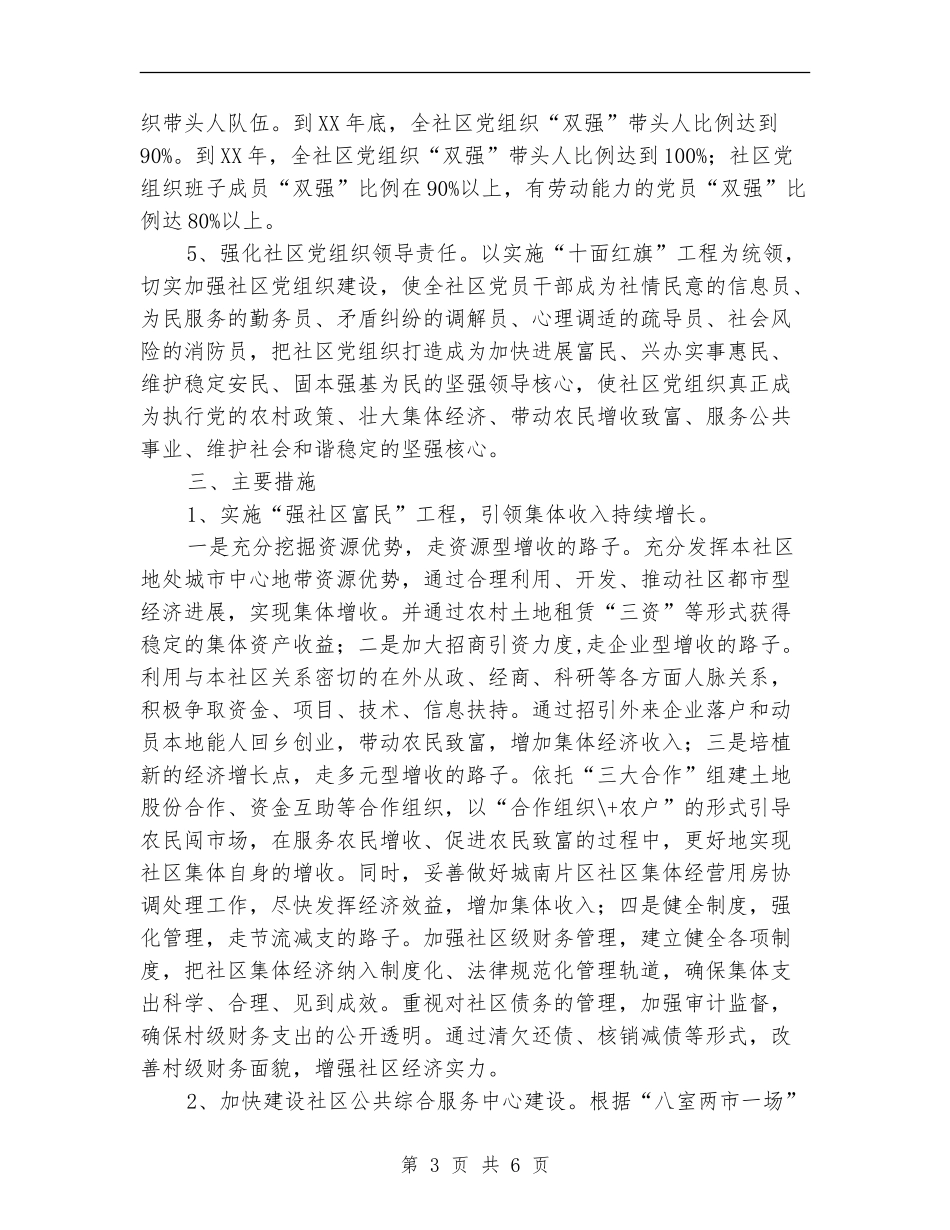 社区“四有一责”推进工作计划_第3页
