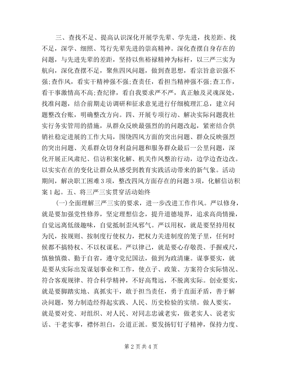 2024年8月三严三实调查报告范文_第2页