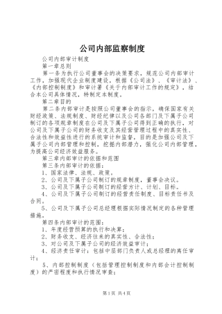 公司内部监察规章制度  (2)