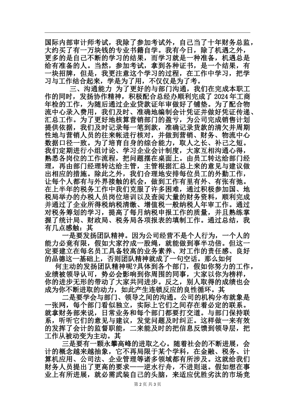 2017财务总监工作总结_第2页