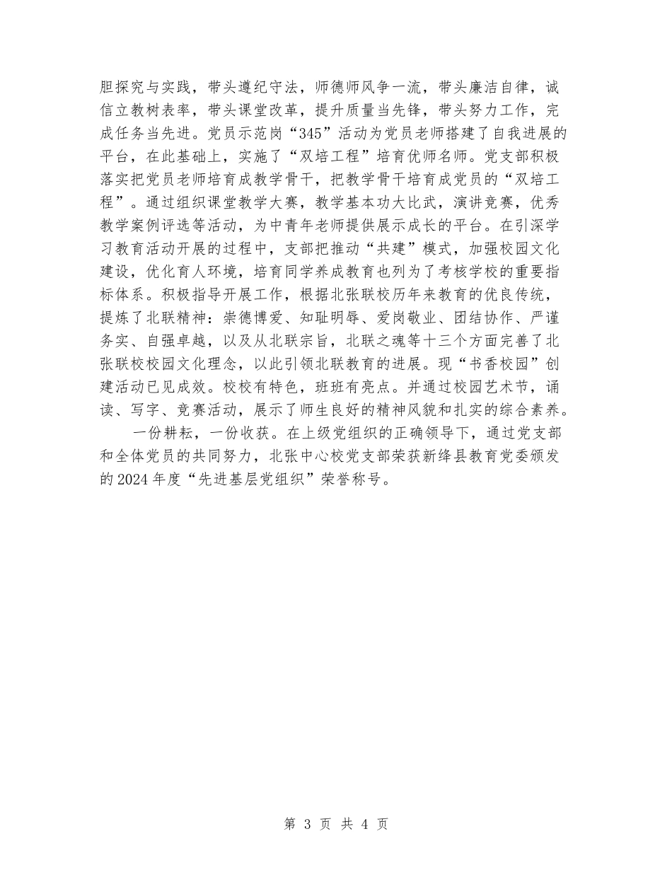 党支部标准化建设完成验收报告_第3页