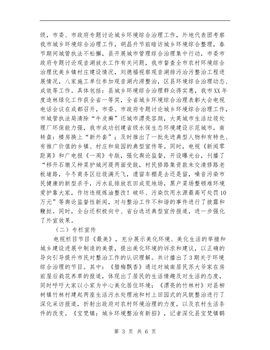 广电局2024年城乡环境综治半年总结_第3页