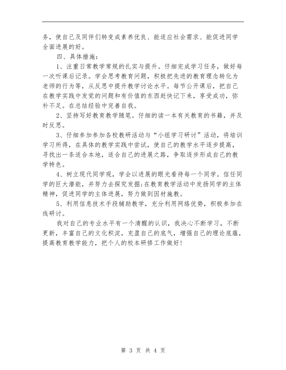 2024信息技术个人研修计划_第3页