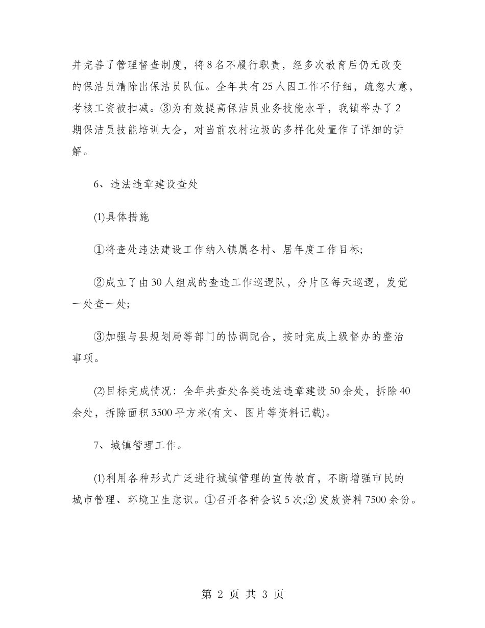 乡镇城建2024年度总结范文_第2页