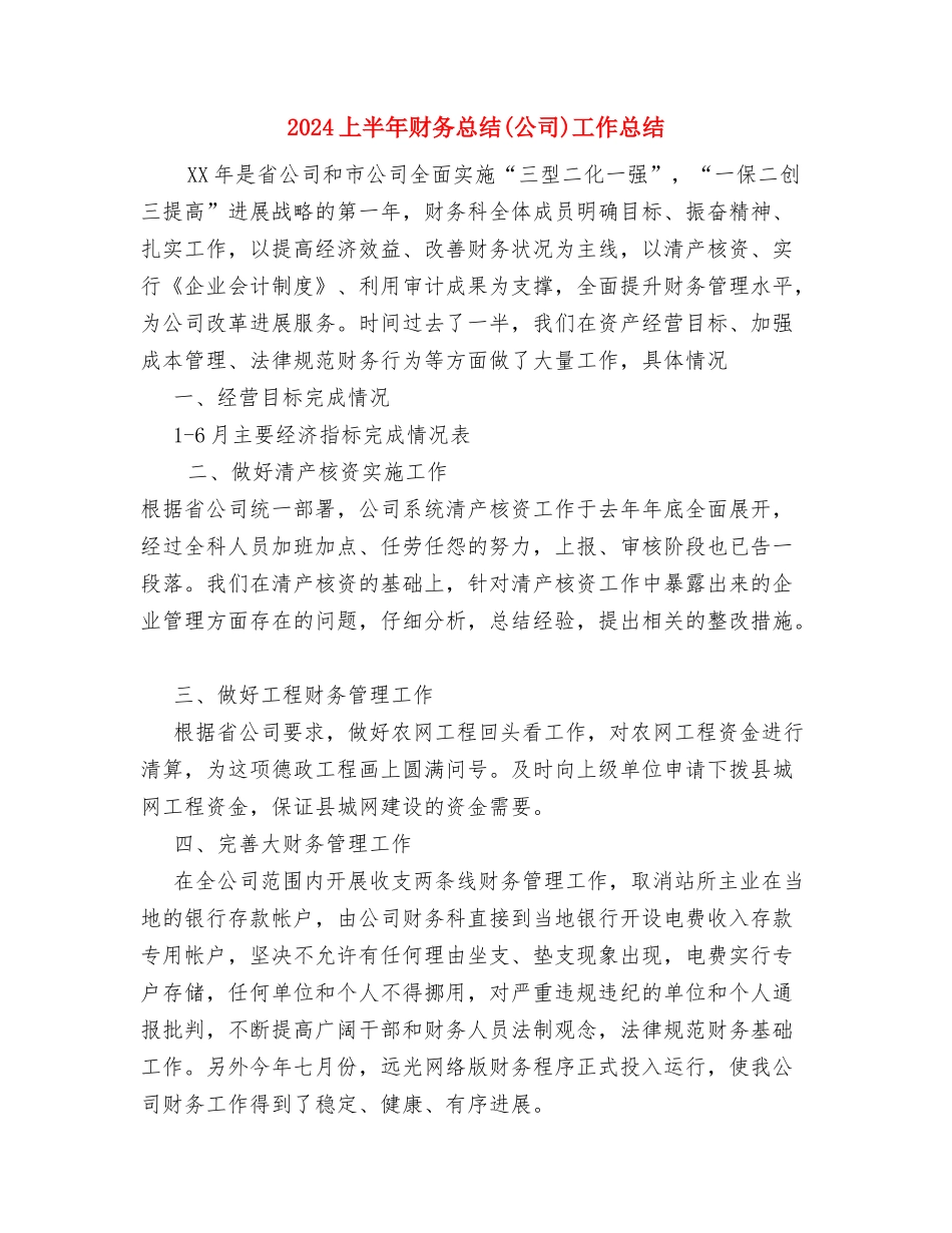 2024上半年设计师工作总结范文与2024上半年财务总结工作总结汇编_第2页