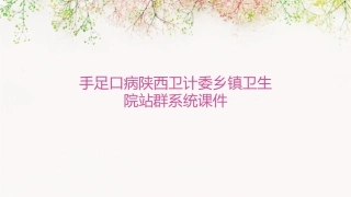 手足口病陕西卫计委乡镇卫生院站群系统课件