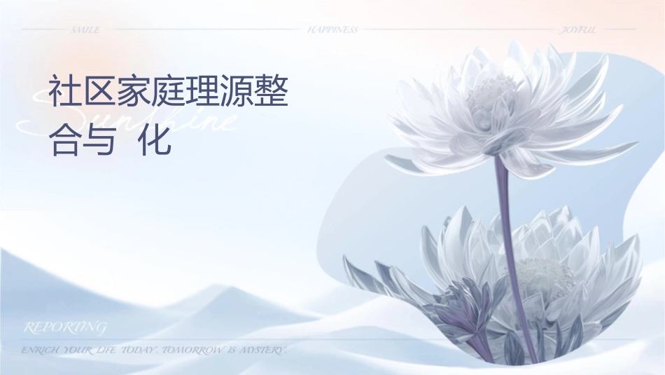 社区家庭护理资源的整合与优化_第1页