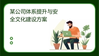 某公司体系提升与安全文化建设方案课件