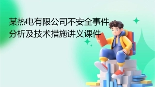 某热电有限公司不安全事件分析及技术措施讲义课件
