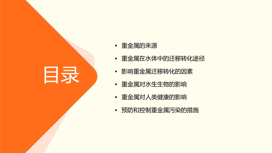 水体中重金属迁移转化途径及影响因素护理课件_第2页