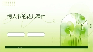 情人节的花儿课件