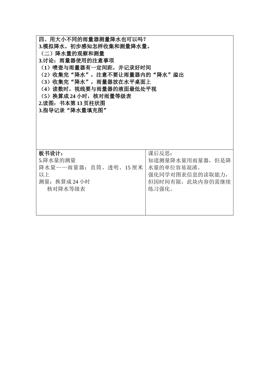 2024-2024年教科版科学四上《降水量的测量》简案_第3页