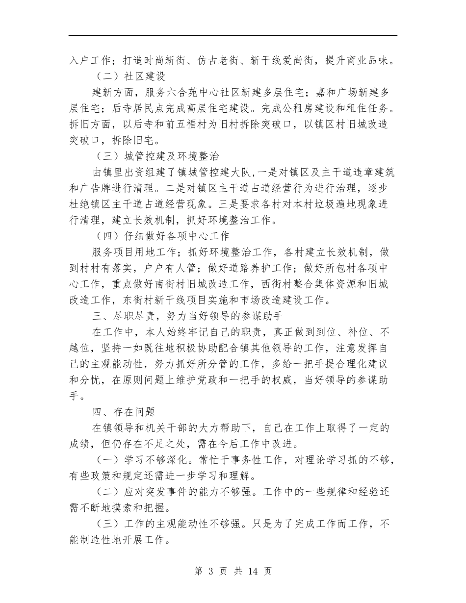 挂职副镇长述职报告_第3页