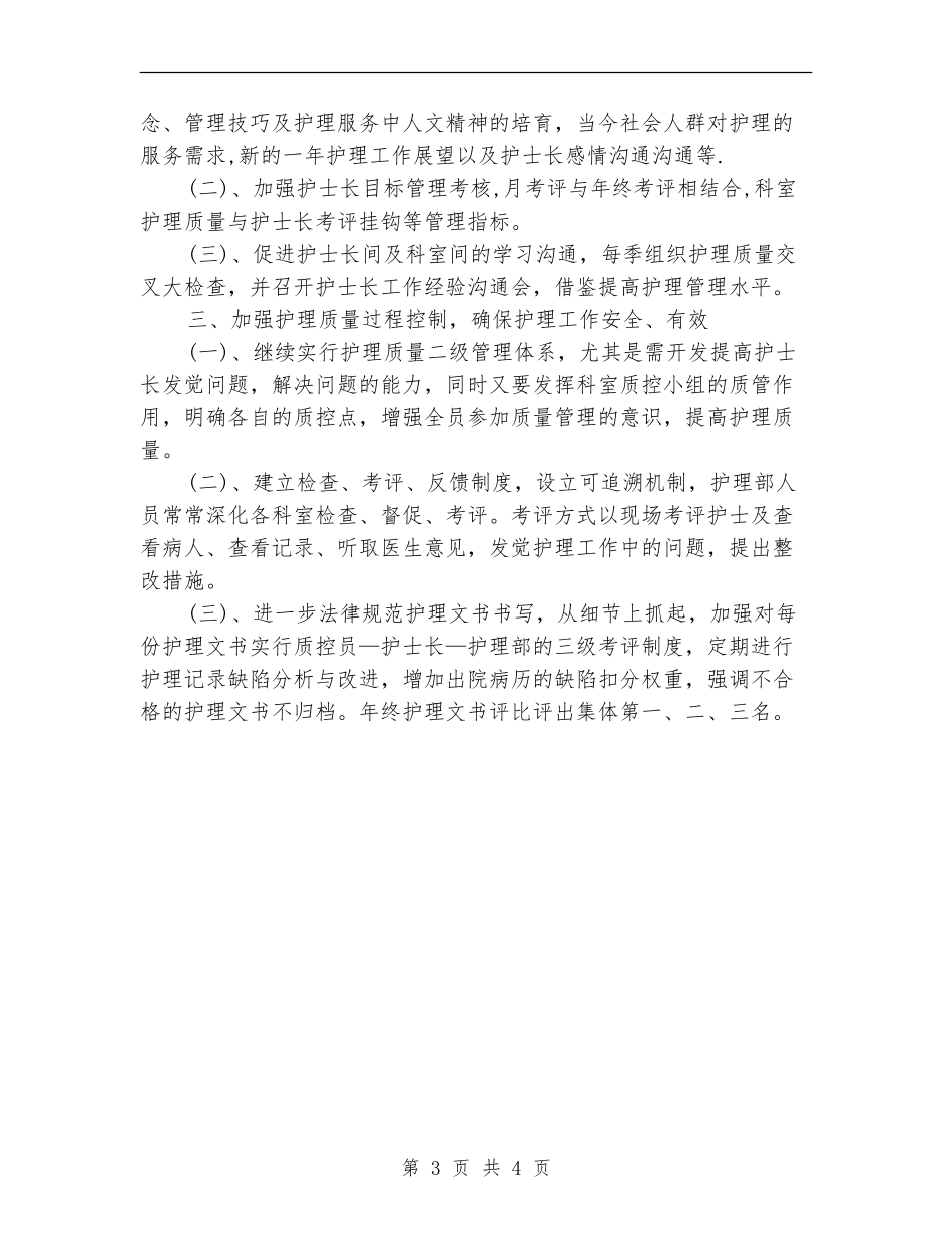 2024护士长工作计划2_第3页