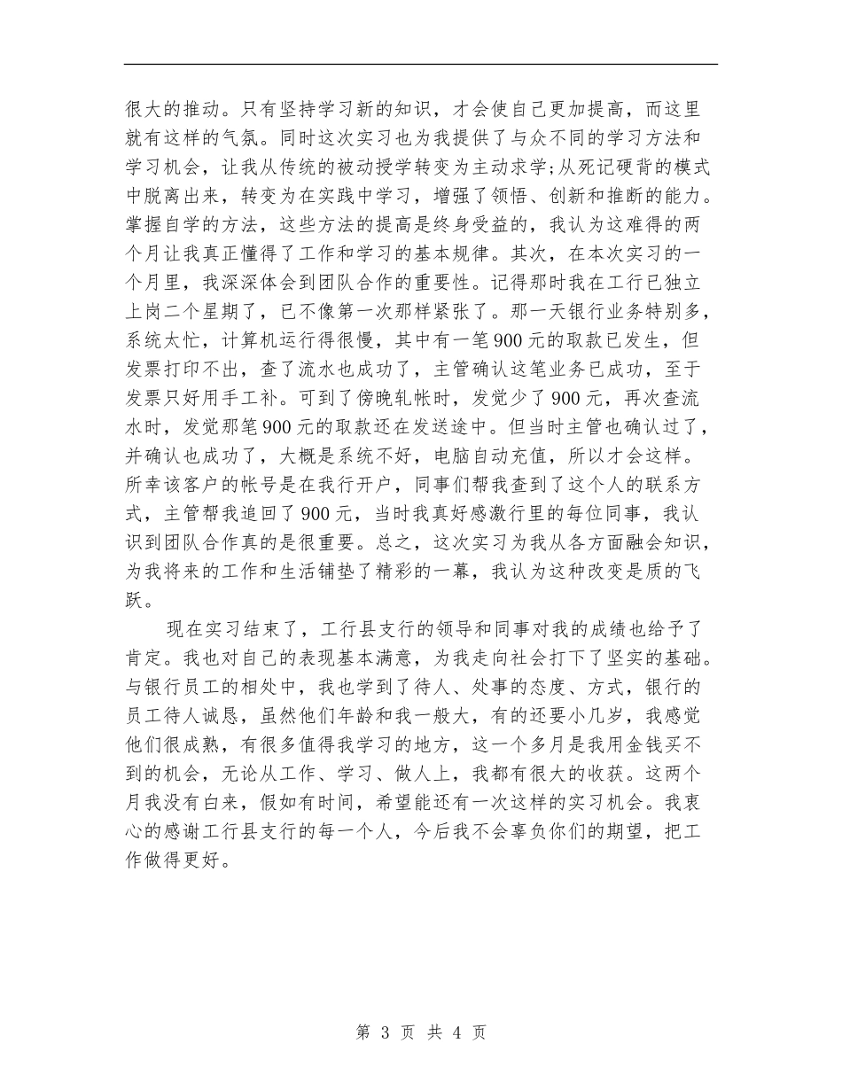 会计专业银行见习个人总结_第3页