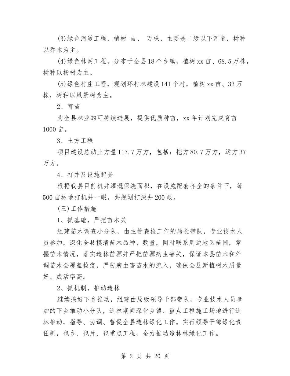 2024绿化工作计划与2024网店工作计划范文汇编_第2页