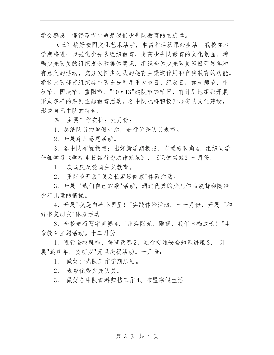 2024-2024年度学校少先队工作计划_第3页