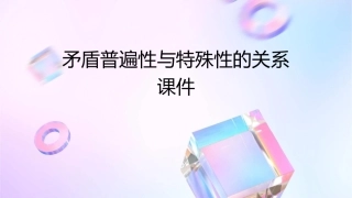 矛盾普遍性与特殊性的关系课件