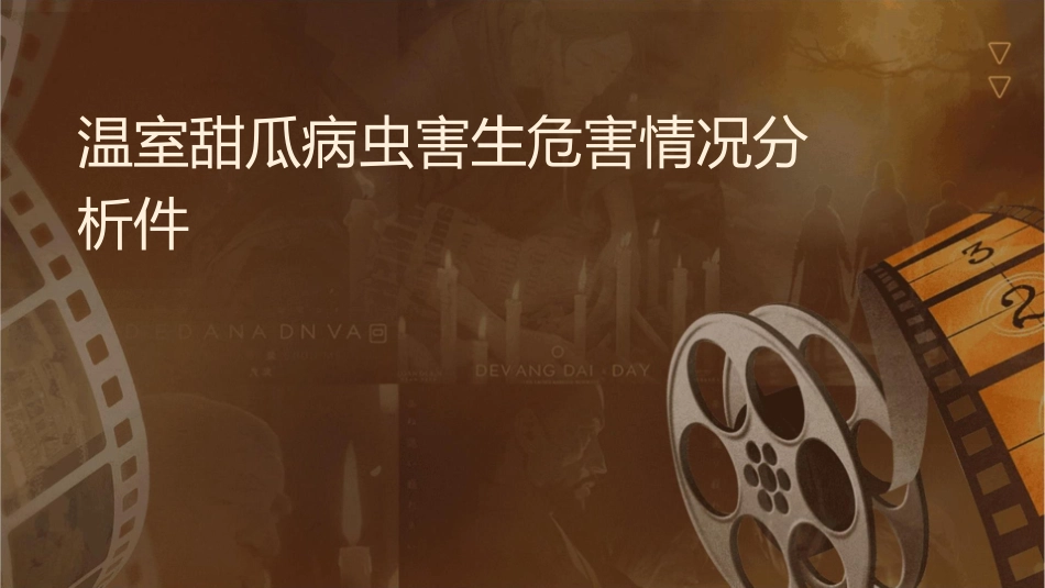 温室甜瓜病虫害发生危害情况分析课件_第1页